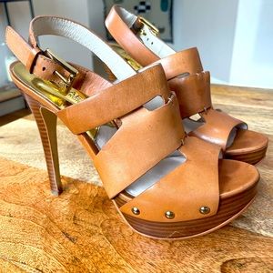 Michael Kors Tan Stud Heels